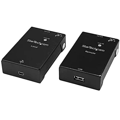 Obrázek StarTech.com 1 Port USB 2.0 over Cat5 oder Cat6 Extender Kit, Extender, zu Ethernet 50m