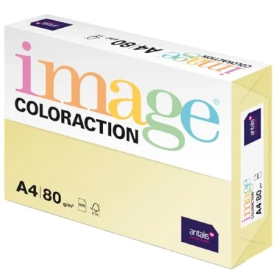 Obrázek Image Coloraction Atoll barevný papír do kopírky DIN A4, 210 x 297 mm, 80 g/m² barevný, bezdřevý tiskárny 500 listů barva slonoviny