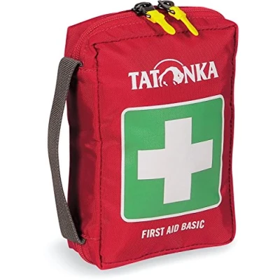 Obrázek Tatonka First Aid Basic sada první pomoci s obsahem mimo jiné záchrannou přikrývkou, kontrolním seznamem a podváděcím listem pro péči outdoor, turistiku rozměry: 18 x 12,5 5,5 cm