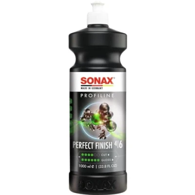 Obrázek SONAX PROFILINE PerfectFinish (1 litr) finish politura pro 1stupňové leštění lokálně vybroušených poškození laku, jako jsou vměstky prachu nebo běžci, č. výr. 02243000