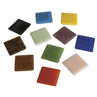 Obrázek Rayher Artdecor mozaika mix 2 x cm, cca 325 kusů, dóza 1 kg, skleněná mozaika, skleněné kamínky, barevná směs, 1453149,
