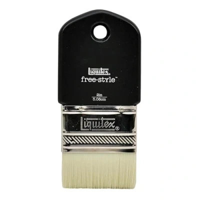 Obrázek Liquitex 1301002 Free Style XL štětec pro umělce, dlouhá životnost, stabilní tvar z vysoce kvalitního syntetického vlákna plnou kontrolu při nanášení barvy. Paddle Brush 2 palce