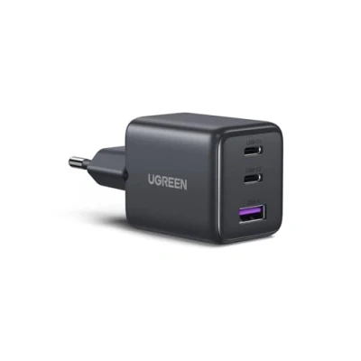 Obrázek UGREEN USB C nabíječka 30 W 3 porty iPhone adaptér GaN II síťový PD rychlonabíječka kompatibilní s 16, 16 Pro, Pro Max, 15, 15 14, 13, 12, iPad, Galaxy S24, S23 Pixel 9