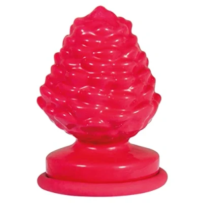 Obrázek Rayher 34389000 Latexová odlévací forma borovicové šišky, rozměry s podstavcem 7 x 8,5 cm, naplnitelný kreativním betonem, Raysin, sádrový prášek, keramický mýdlo, vosk, červená
