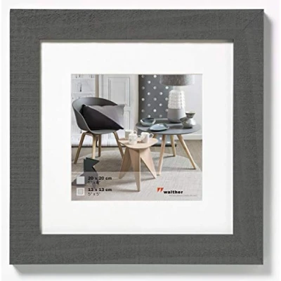 Obrázek Dřevěný rám Home, design Walther., Šedá, 40 x cm