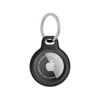 Obrázek Belkin AirTag pouzdro s přívěskem na klíče (Secure Holder ochranné pro Air Tag, doplněk ochranou proti poškrábání) černé