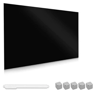 Obrázek Navaris magnetická tabule skleněná 60 x 40 cm k popsání v černé barvě vč. magnetů tužky držák