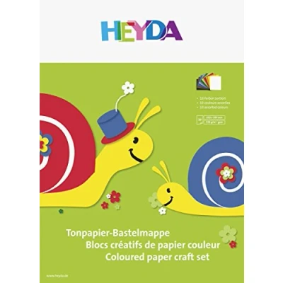 Obrázek Heyda 204773206 složka na papíry (25 cm x 35 cm, 10 barev, VE=20 složek) tříděné