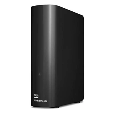 Obrázek Stolní úložiště WD Elements 20 TB (externí pevný disk, kompatibilní s USB 3.0, přídavná paměť pro fotografie, hudbu, videa a všechny ostatní soubory, nárazuvzdorný) černý