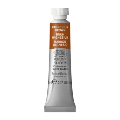 Obrázek Winsor &amp; Newton 0102381 Profesionální akvarelová barva, živé vodní barvy v umělecké kvalitě, vysoká zářivost barev a svítivost, stálá na světle, archivní kvalita, 5ml tuba magnéziově hnědá