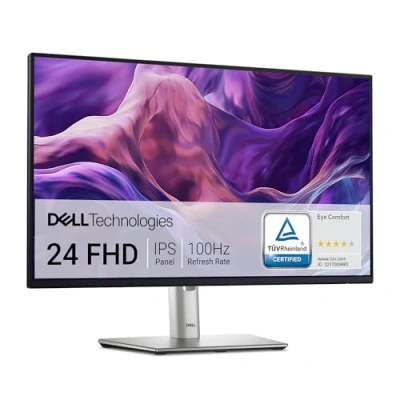 Obrázek Dell P2425H 24 palců Full HD (1920 x 1080) monitor, 100 Hz, IPS, 5 ms, 99 % sRGB, USB C, DisplayPort, HDMI, VGA, 4X USB, 3 roky záruka, černý