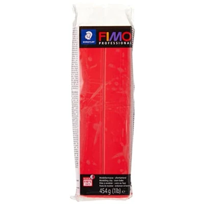 Obrázek Staedtler FIMO professional modelovací hmota vytvrzující v troubě (velký blok 454 g (1 lb)) barva: čistě červená