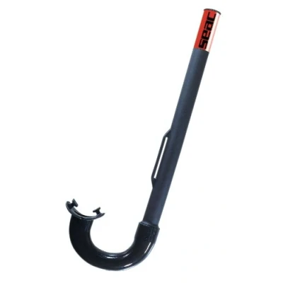 Obrázek Seac Corrugato Schnorchel mit Endstück, Schwarz, No talla