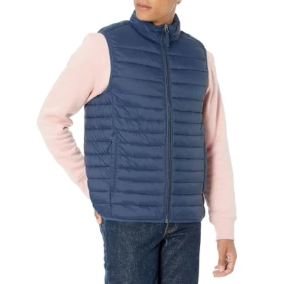 Obrázek Amazon Essentials pánský plášť Lightweight Water Resistant Skladovatelný vyrovnávací Vest xl Modrá (námořnická)
