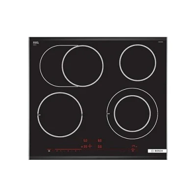 Obrázek Bosch Domácí přístroje PXX675DC1E série 8, indukční varná deska (soběstačná), 60 cm široká, výběr místa FlexInduction, MoveMode přednastavené stupně výkonu, senzor GutFry na smažení, rychlejší vaření,
