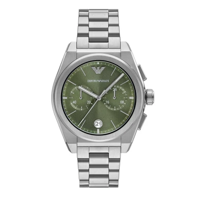 Obrázek Emporio Armani Traditional Federico Hodinky se stopkami silvercoloured, Muži, Velikost: One Size, Silver coloured