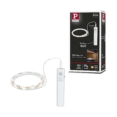 Obrázek Paulmann 78899 LED pásek na baterie vč. detektoru pohybu 1 m 2 W 156 lm/m 3000 K bílý plast
