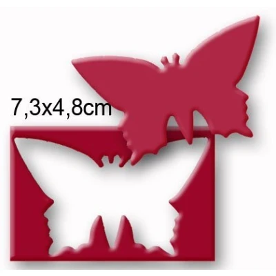 Obrázek Vaessen Creative Děrovačka s motivem Super Jumbo motýl 3 Ø 7,5 cm, XXXL, fialová