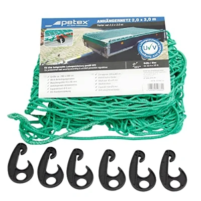 Obrázek PETEX 43198713 síť na přívěs 2 x 3 m, zelená