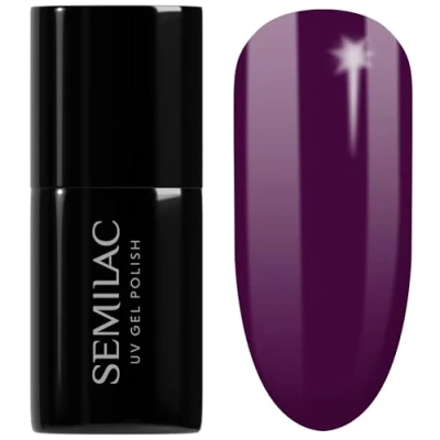 Obrázek Semilac UV lak na nehty 015 Plum 7 ml kolekce Allure
