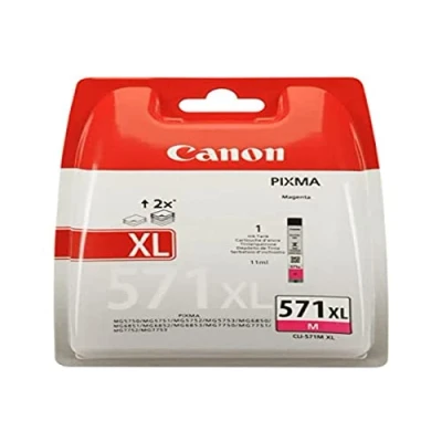 Obrázek Canon Originální inkoust CLI 571XL M, velikost XL, Magenta, plastový obal (stará verze)