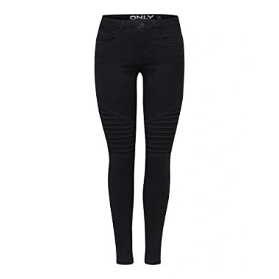 Obrázek ONLY dámské džínové kalhoty Onlroyal REG SK Biker džíny PIM600 Noos Skinny černá (Black)