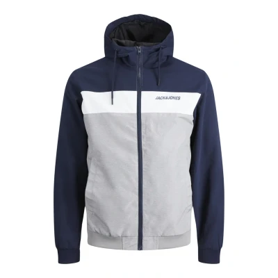 Obrázek Jack &amp; Jones Jjerush Blocking HOOD Lehká bunda, Muži, Velikost: XS, Navy blazer