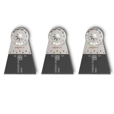 Obrázek FEIN E Cut Standard Sägeblatt, Ve. 3 St., Breite 65 mm, Länge 50 Aufnahme StarlockPlus, Geschränkte Verzahnung für alle Holz , Gipskarton und Kunststoffmaterialien