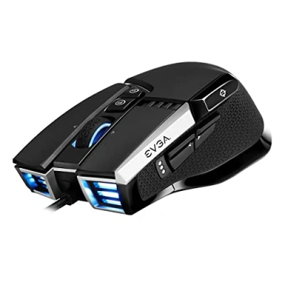 Obrázek EVGA X17 Gaming Mouse, Wired, Black, Customizable, 16 000 DPI, 5 profilů, 10 tlačítek, ergonomická 903 W1 17BK K3