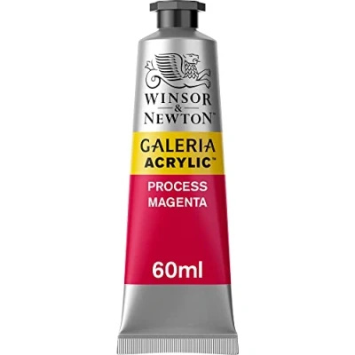 Obrázek Winsor &amp; Newton 2120533 Galeria akrylová barva, vysoká pigmentace, stálobarevná, máslová konzistence, 60 ml tuba Process purpurová