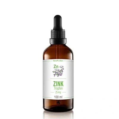 Obrázek Kapky zinku 25 mg 100 ml síran zinečnatý bez alkoholu veganské vysoké dávky Made in Germany