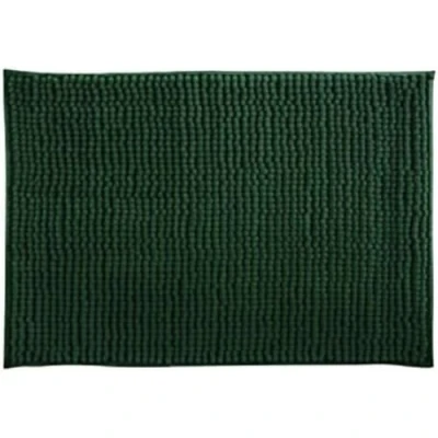 Obrázek MSV Koupelnový koberec, koupelnová předložka, sprchová žinylka, vysoký vlas, rohož 40 x 60 cm tmavě zelená