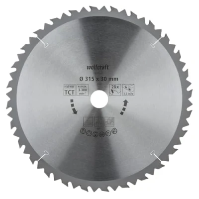Obrázek WOLF Craft 6742000 1 stolní kotouč HM, 28 zubů, Ø 315 mm