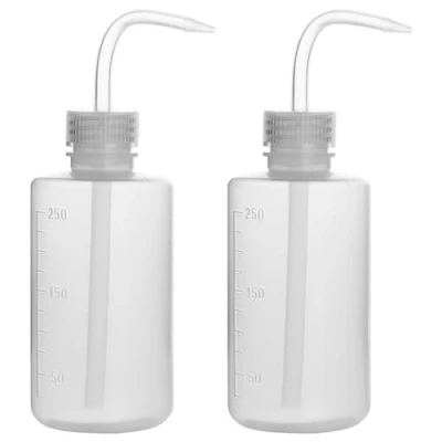 Obrázek stonylab 2er Pack 250 ml Waschen Flasche Kunststoff, Squeeze Spritzflasche, LDPE Material mit schmalem Mund, Wash Bottle für Laborreinigung Pflanzenbewässerung, 8.5 oz
