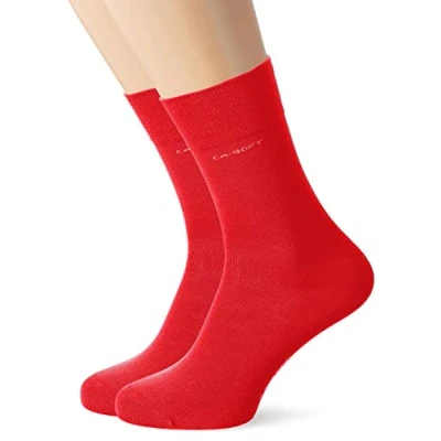 Obrázek Camano Pánské ponožky (balení 2 ks), Červená (True Red 0041)