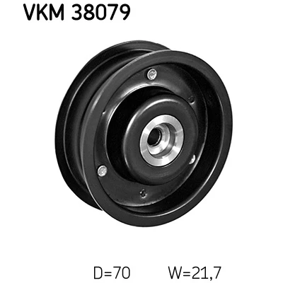 Obrázek Vratná/vodicí kladka, klínový žebrový řemen SKF VKM 38079