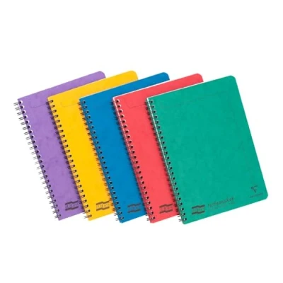 Obrázek Clairefontaine 4850Z balení s 10 bloky Evropa Notemaker, dvojitý spirálový sešit DIN A5, 14,8 x 21 cm, 60 listů linkovaných oddělitelných, 90 g, barevně tříděné, 1