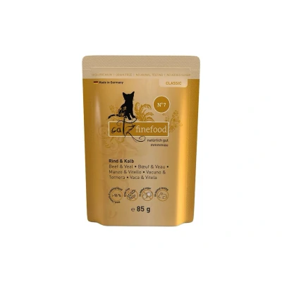 Obrázek Kapsička CATZ FINEFOOD No.7 s telecím 85g