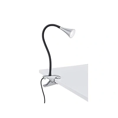 Obrázek Reality Leuchten LED lampa se skřipcem Viper R22398101, plast černá/titanová barva, vč. 3 Watt