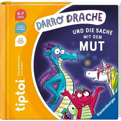Obrázek tiptoi® Darro Drache und die Sache mit dem Mut, Gefühle Buch für Kinder ab 4 Jahre