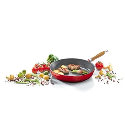 Obrázek Krüger Karl 75024 Vulkanská litinová miska 24 cm, červená