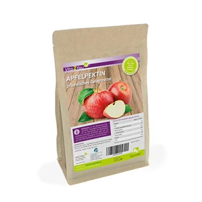 Obrázek Vita2You Apple pektin 200 g rostlinný želatinový prostředek bez lepku veganský prášek rostlinná želatina prémiová kvalita