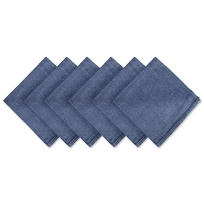 Obrázek DII Solidní sada ubrousků, 20 x cm, denim