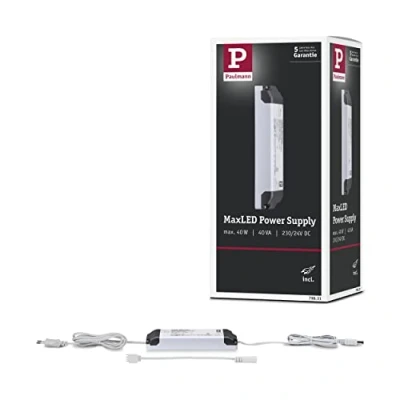 Obrázek Paulmann 79831 MaxLED Stripe Power Supply hranatý max. 40 wattů světelný pásek bílý plast trafo