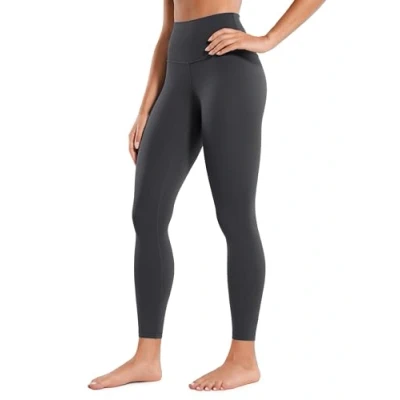 Obrázek CRZ YOGA Butterluxe dámské sportovní legíny s vysokým pasem neprůhledné na jógu kalhoty Workout Gym 64 cm/71 cm, Tajemná šedá