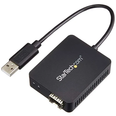 Obrázek StarTech.com USB 2.0 auf LWL Konverter Offener SFP 100Mbit/s Ethernet Netzwerk Adapter Windows / Mac Linux