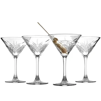 Obrázek Pasabahce sklenice na šampaňské Timeless Martini 230 ml 4 kusy Espresso koktejly, gin, víno oslavy, restaurace, večírky