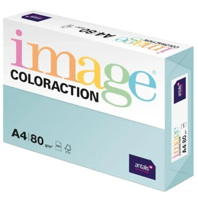 Obrázek Image Coloraction Lagoon barevný papír do kopírky DIN A4, 210 x 297 mm, 80 g/m² pestrý tiskárny bez dřeva pro 500 listů světle modrý