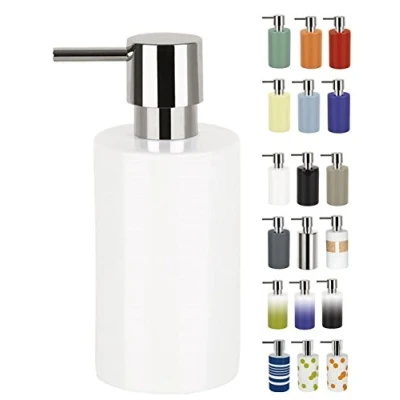 Obrázek Spirella dávkovač mýdla Tuba s pumpičkou tekutého porcelán 300 ml dlouhý a robustní bílý