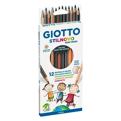 Obrázek Giotto 2574 00 Stilnovo Skin Tones, Farbstift, Set mit 12 Stiften